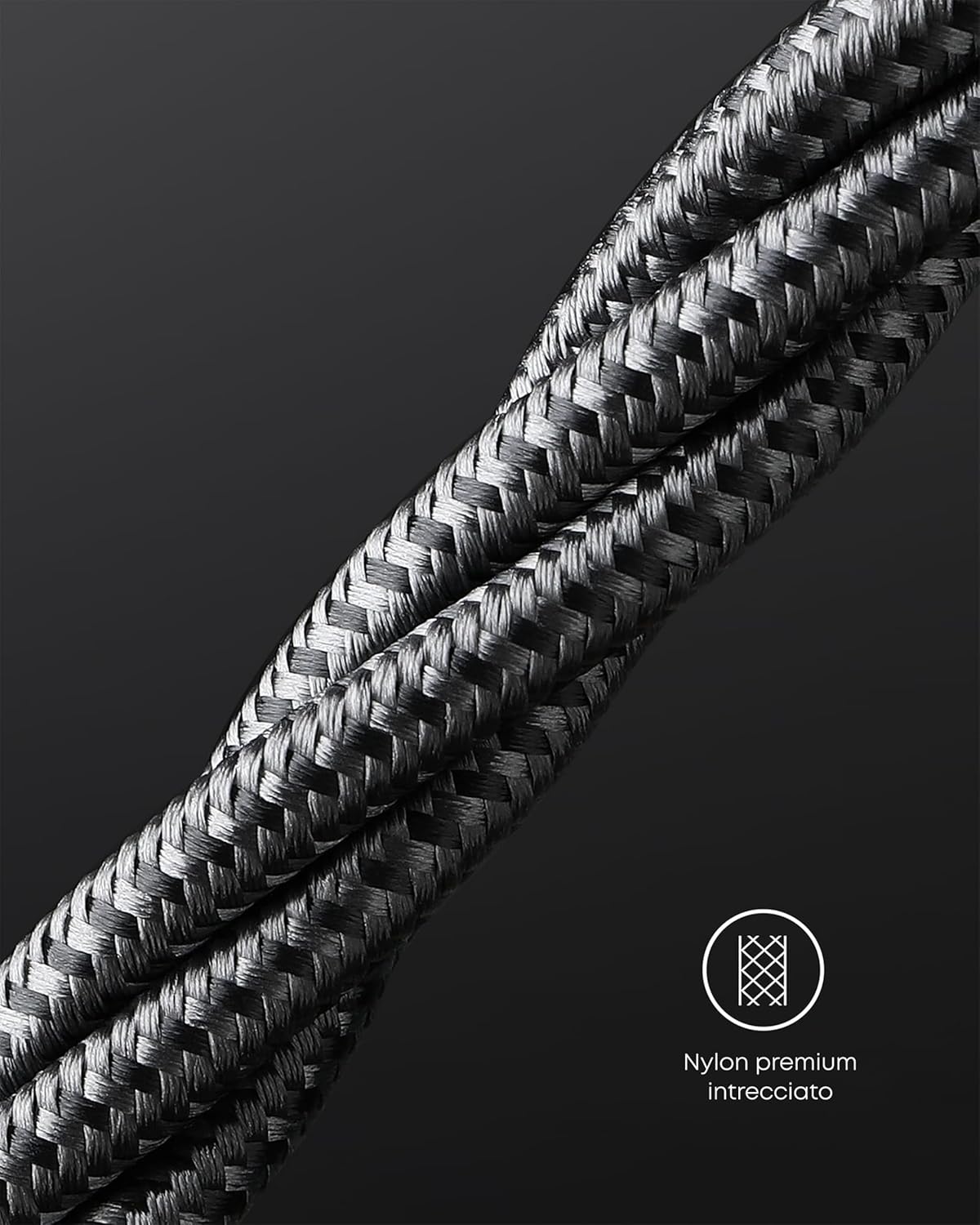 Anker 333 Cavo USB‑C a USB‑C (1 m + 1,8 m + 3 m, Confezione da 3 pezzi)