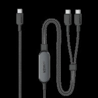 Cavo Anker 2 in 1 da USB-C a USB-C (1,2 m, 140 W, intrecciato)