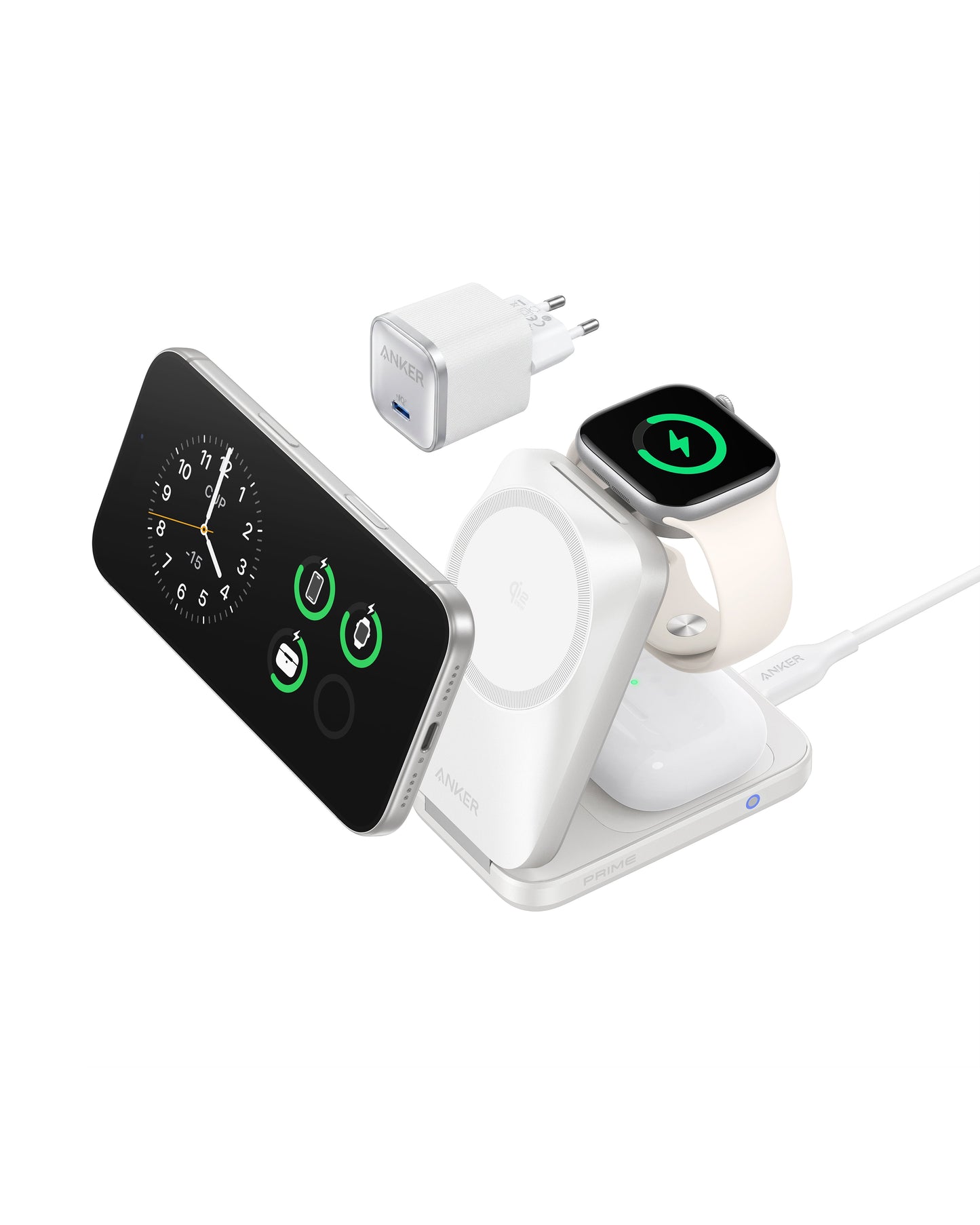 Anker Prime Stazione di ricarica wireless 3 in 1 (MagGo, AirCool, pieghevole)