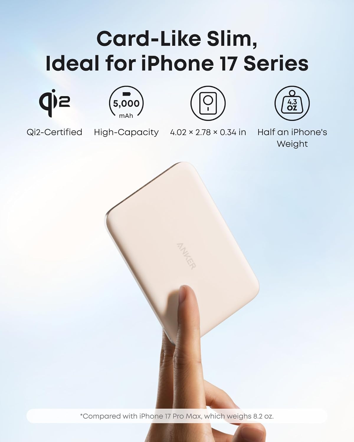 Anker Nano Power Bank (5.000mAh, MagGo, Sottile)