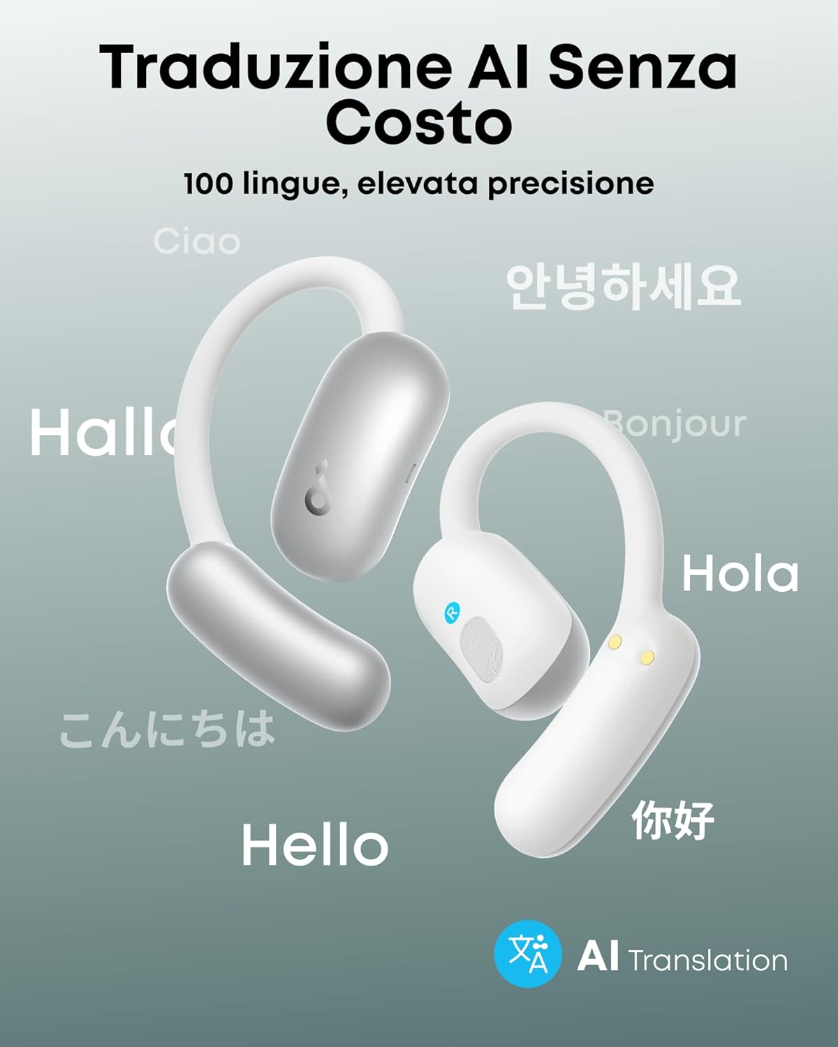 soundcore AeroFit 2 AI Assistant | Traduzione AI per un mondo connesso