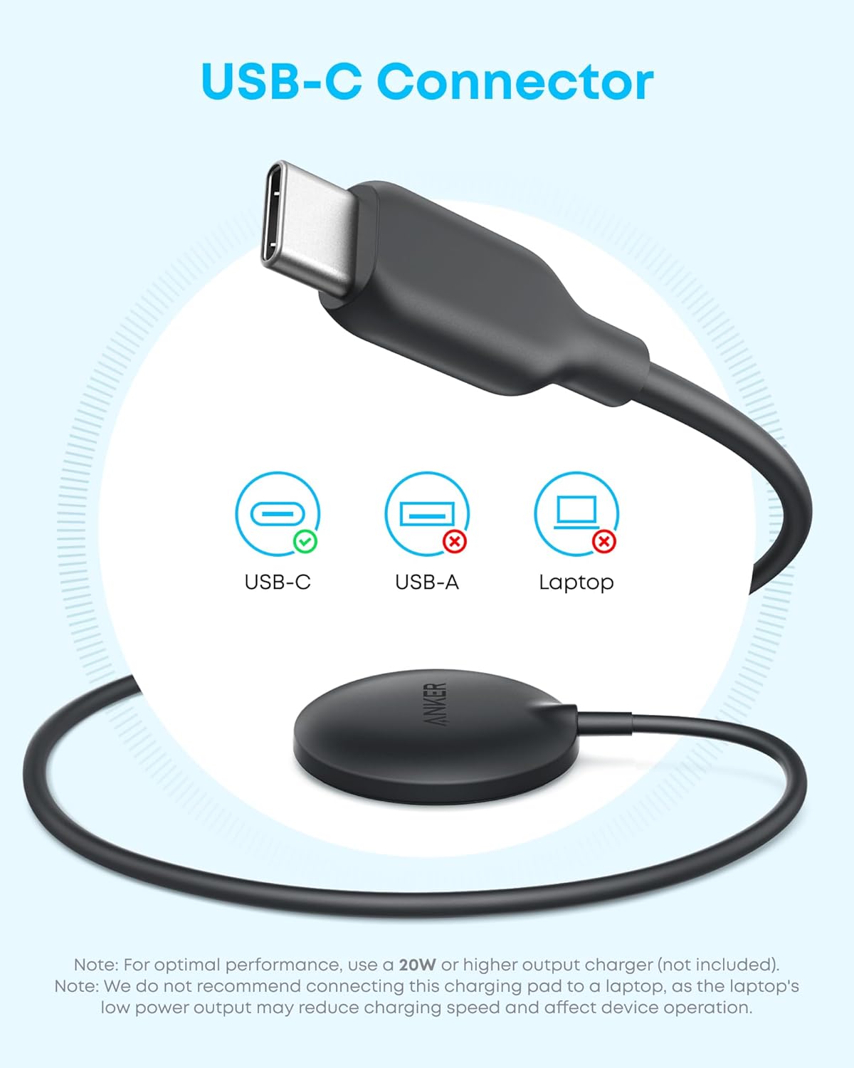 Caricatore wireless MagGo (15W, Pad)