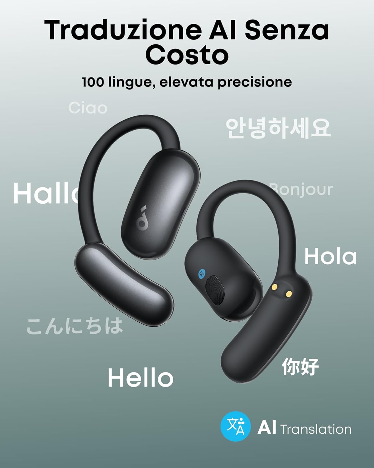 soundcore AeroFit 2 AI Assistant | Traduzione AI per un mondo connesso