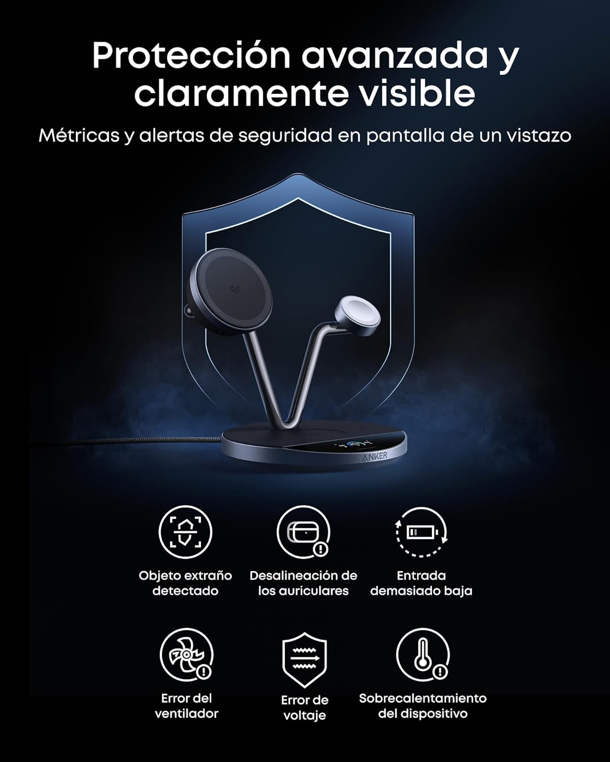 Anker Prima Stazione di Ricarica Wireless(Supporto 3 in 1)