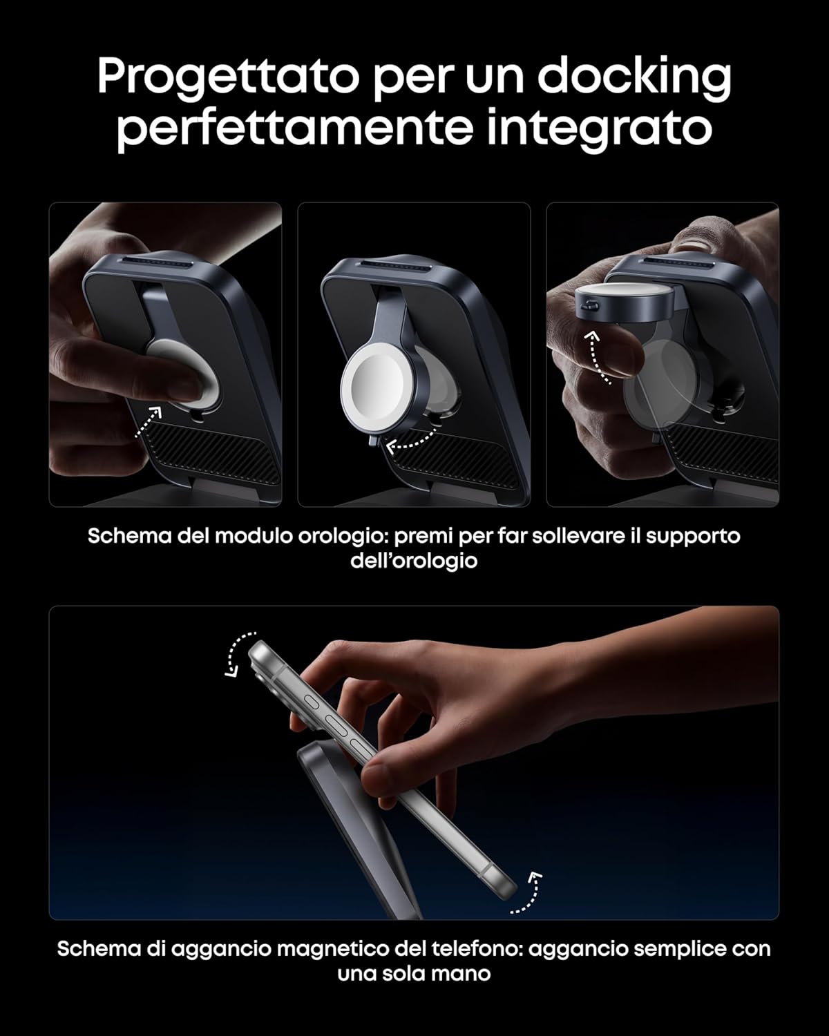 Anker Prime Stazione di ricarica wireless 3 in 1 (MagGo, AirCool, pieghevole)