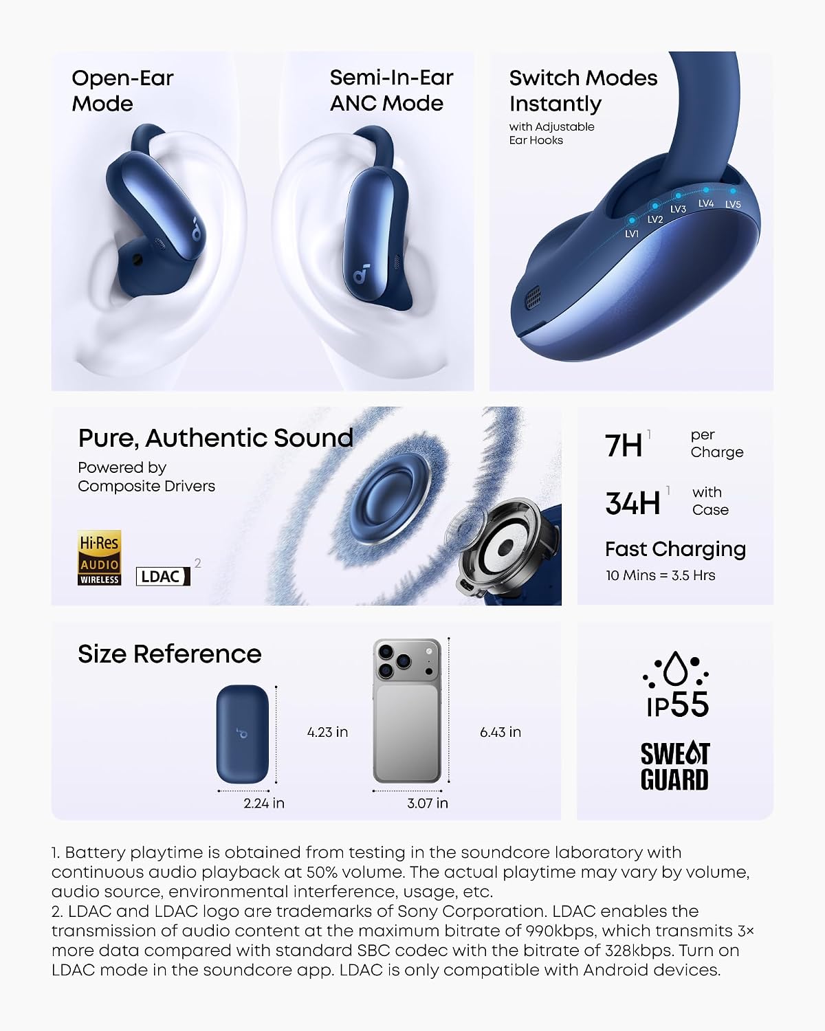 soundcore AeroFit 2 Pro｜Auricolari Semi‑Open‑Ear per ogni situazione