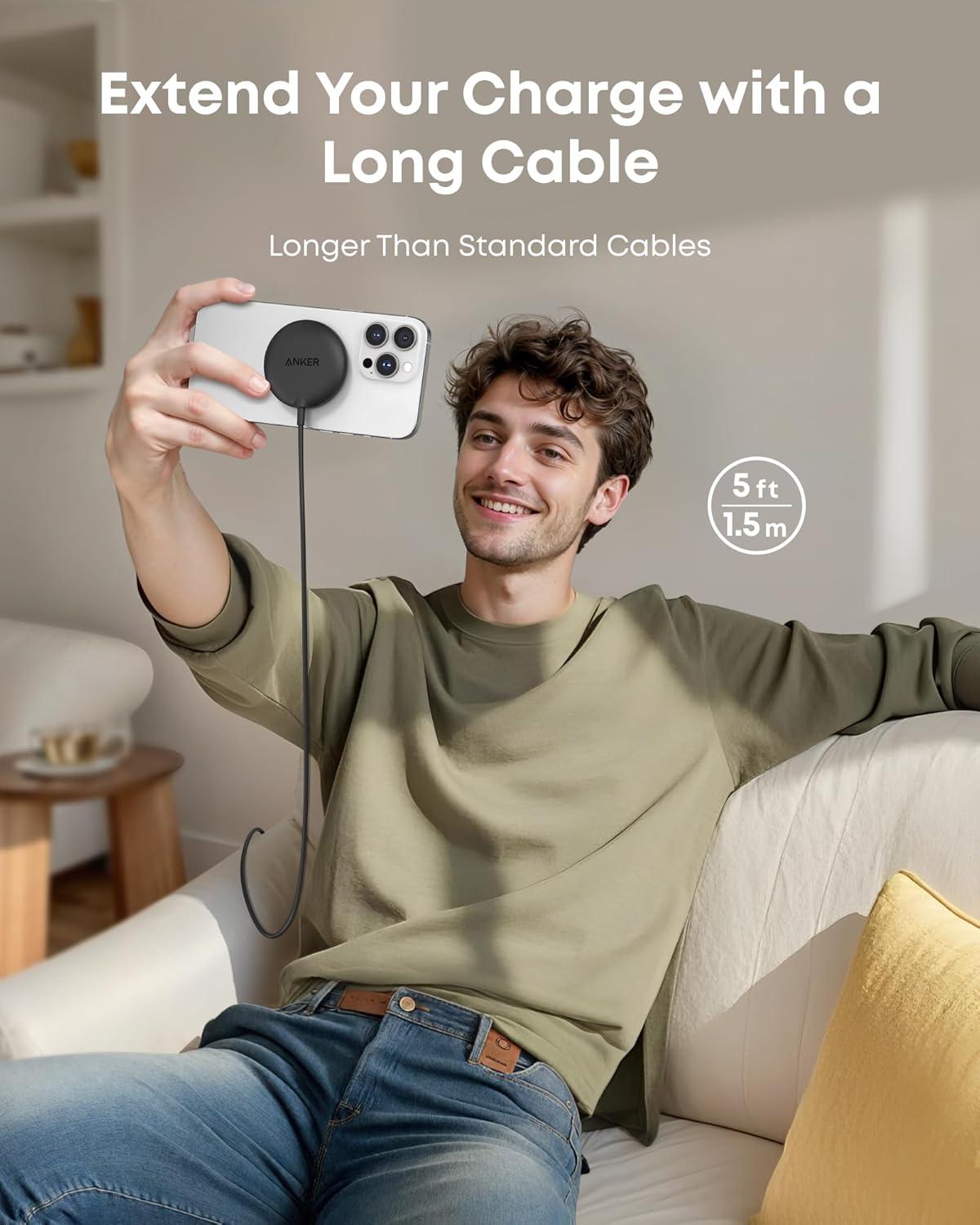 Caricatore wireless MagGo (15W, Pad)