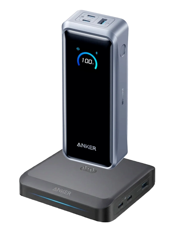 Anker Prime Powerbank  (26K, 300W)+Anker Prime Base di ricarica (150 W, 3 porte)