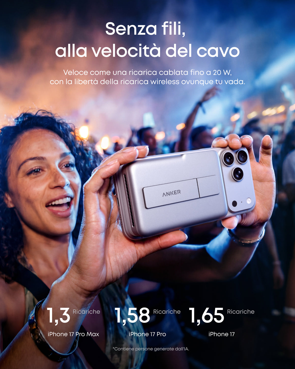 Anker MagGo Power Bank 2 Pro (MagSafe portatile da 10.000 mAh)