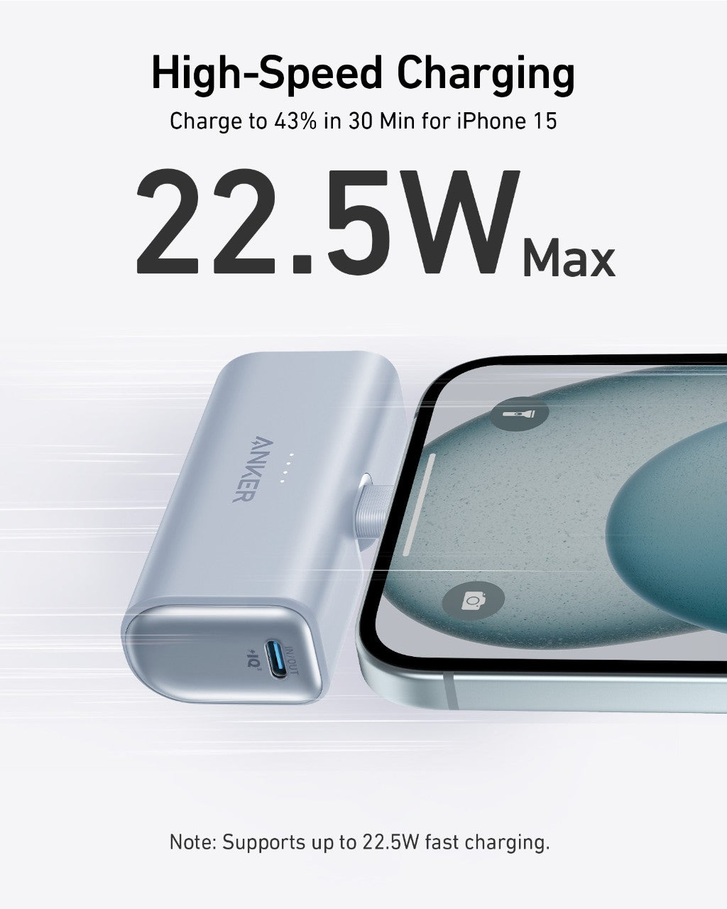 soundcore Liberty 5 Pro | Auricolari con cancellazione +Anker Nano Power Bank (22,5 W, connettore USB-C integrato)