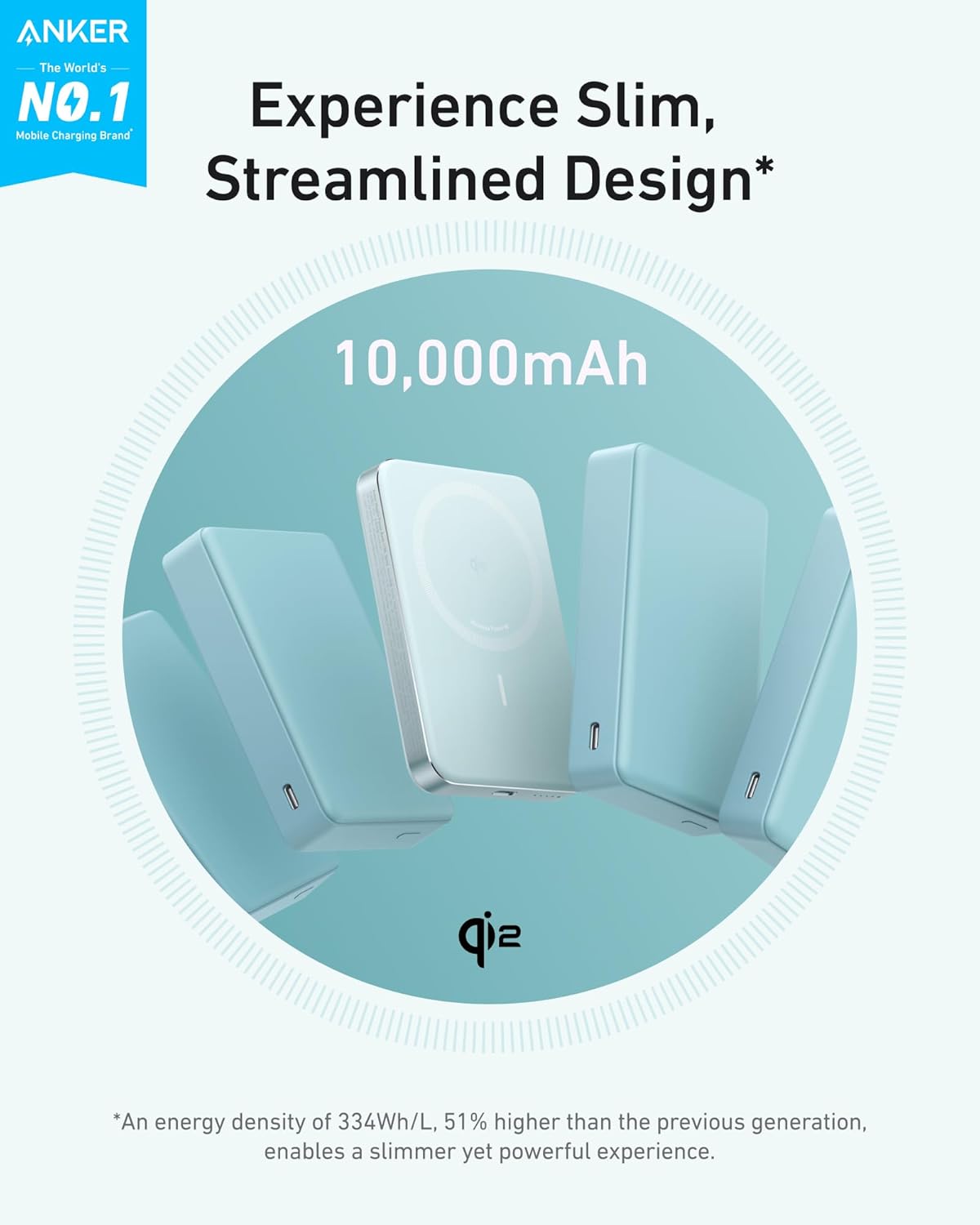 Anker MagGo Power Bank (10K, sottile)