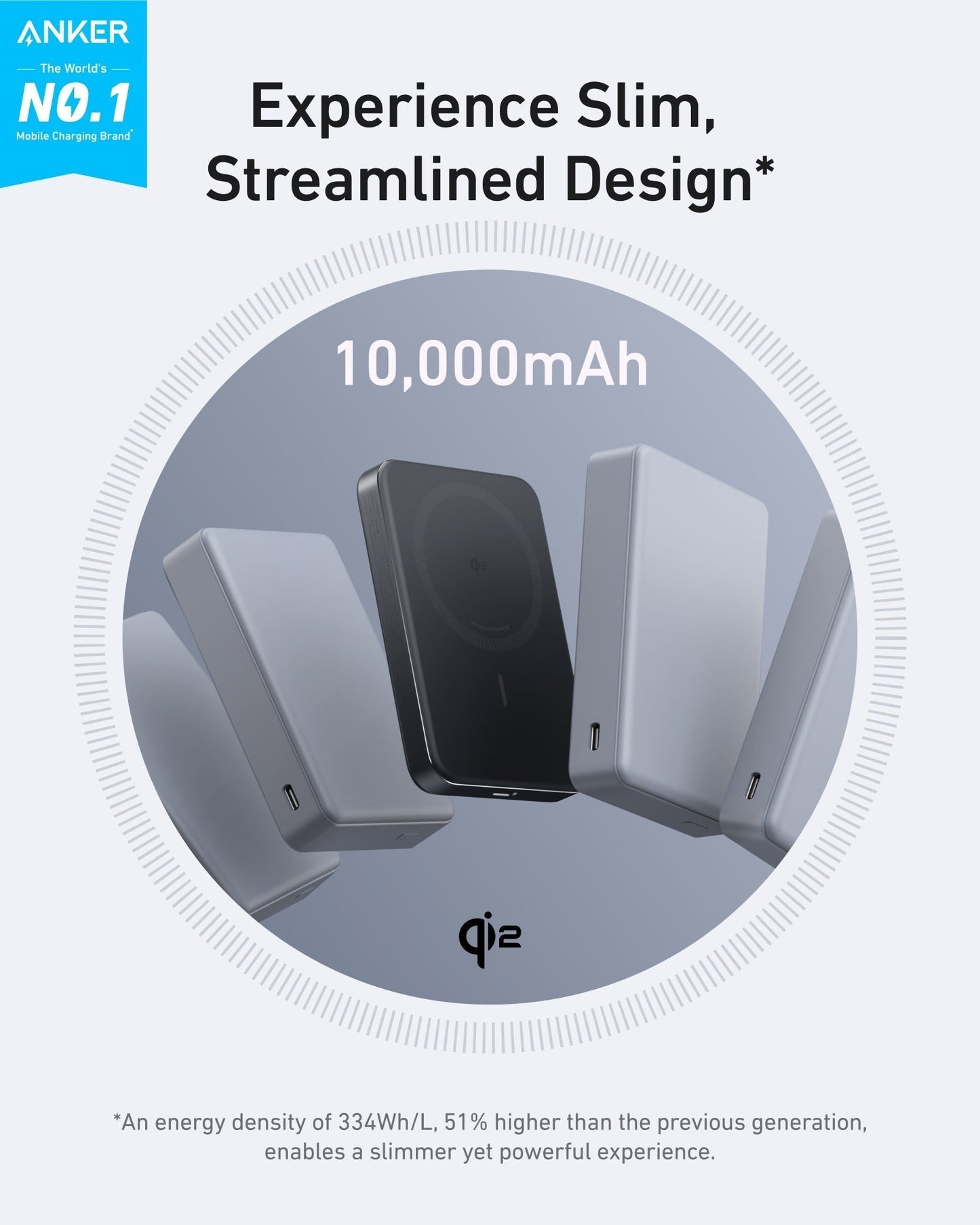 Anker MagGo Power Bank (10K, sottile)
