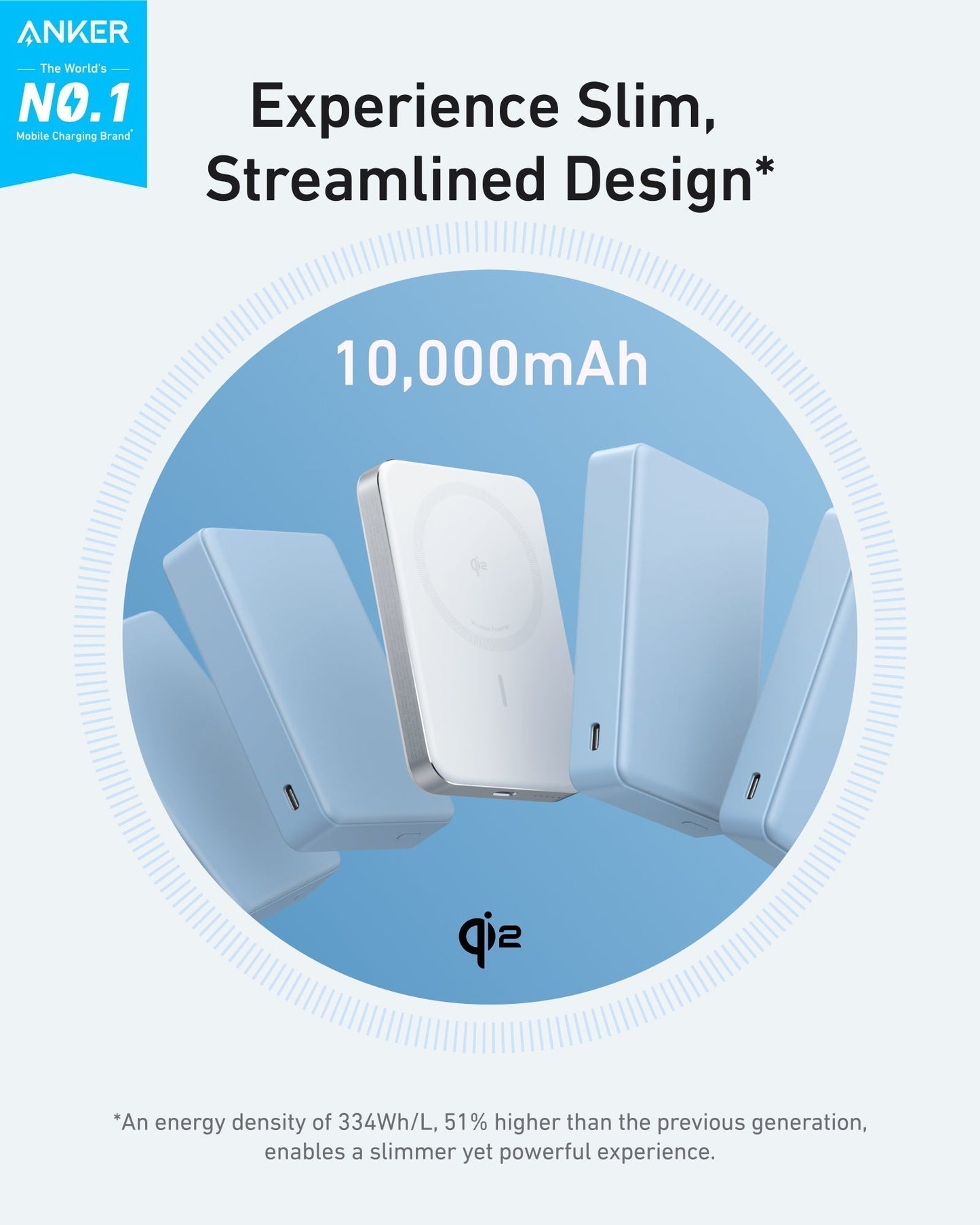 Anker MagGo Power Bank (10K, sottile)