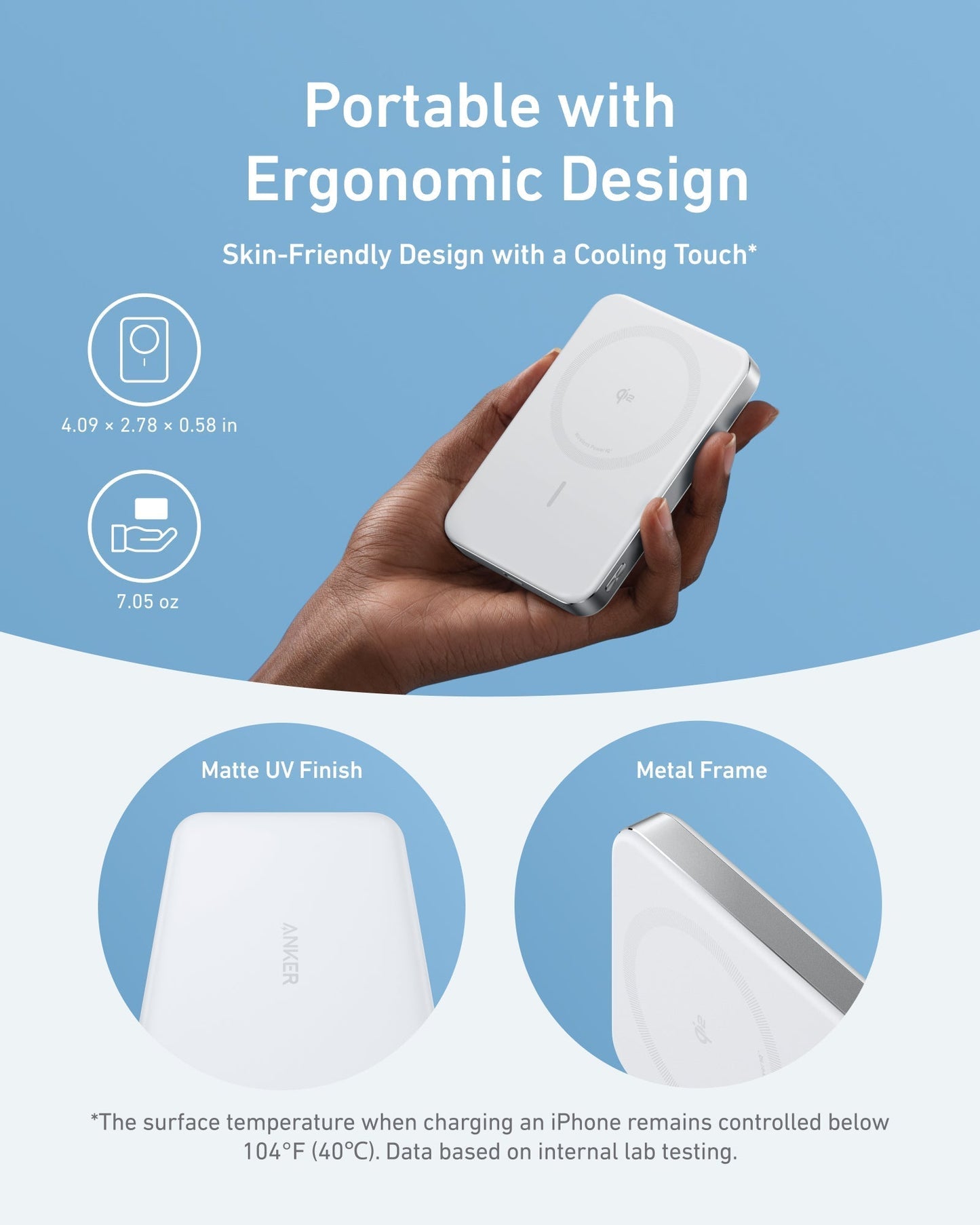 Anker MagGo Power Bank (10K, sottile)