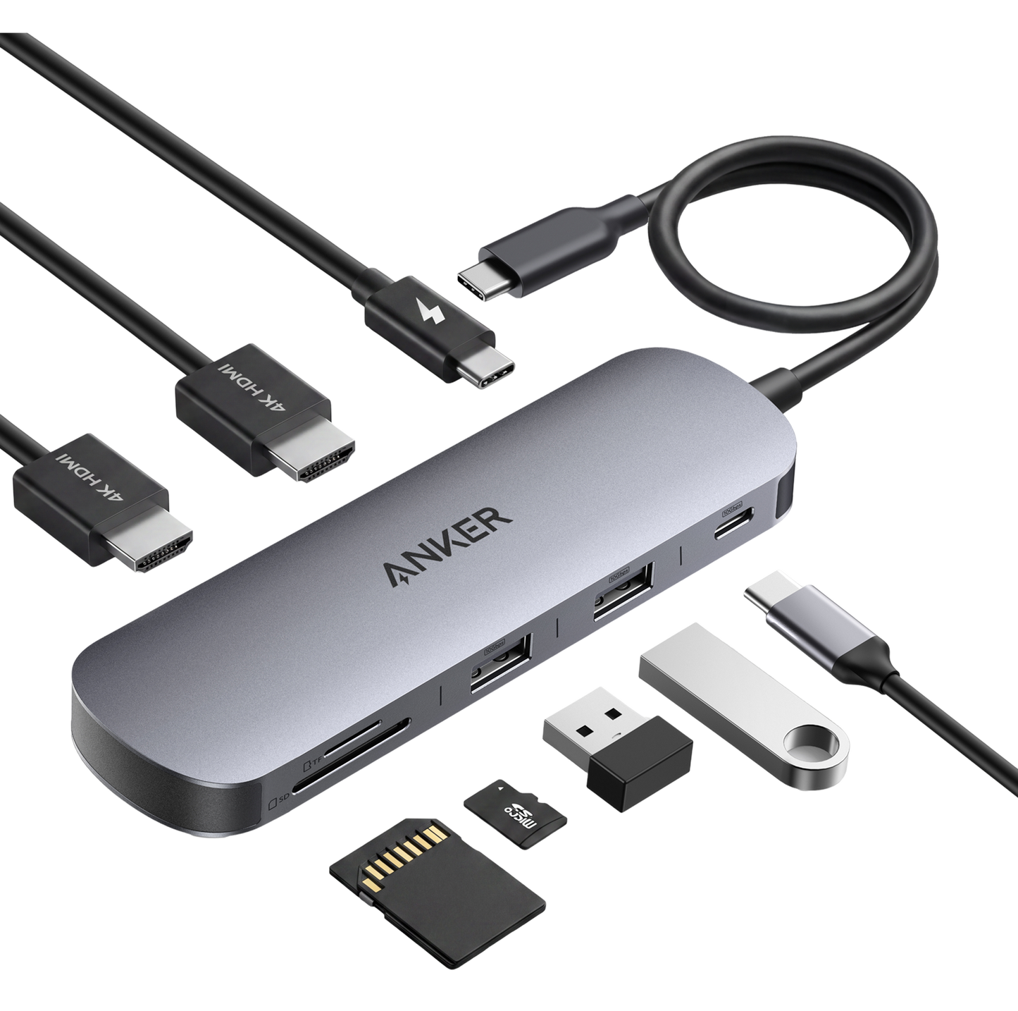 Anker Nano USB-C Hub (8 in 1, doppio display)