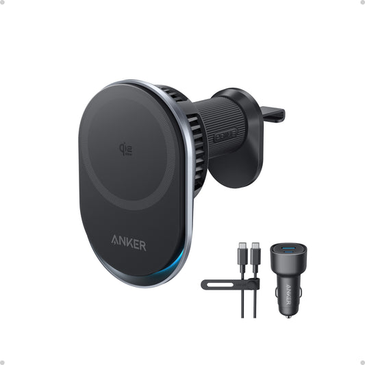 Anker Prime Caricatore Wireless per Auto (Pad, Cavo USB-C Separato)