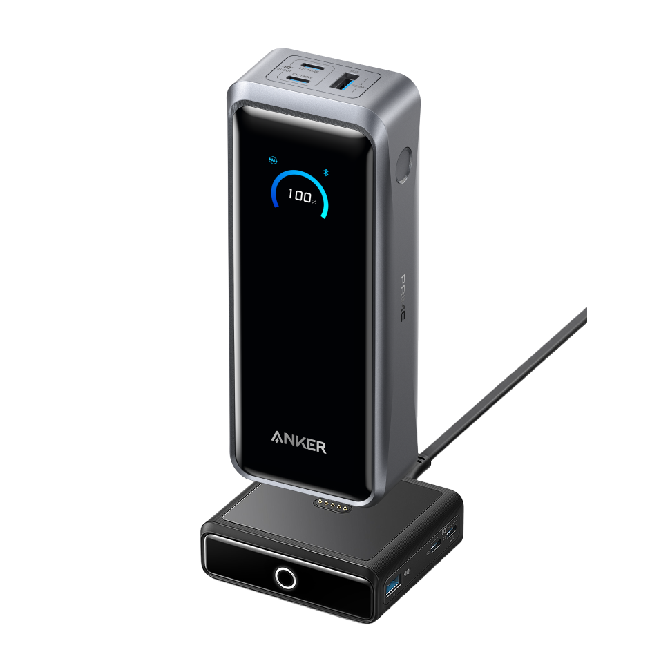 Anker Prime Powerbank  (26K, 300W)+Base di ricarica Anker da 100 W per Anker Prime Power Bank