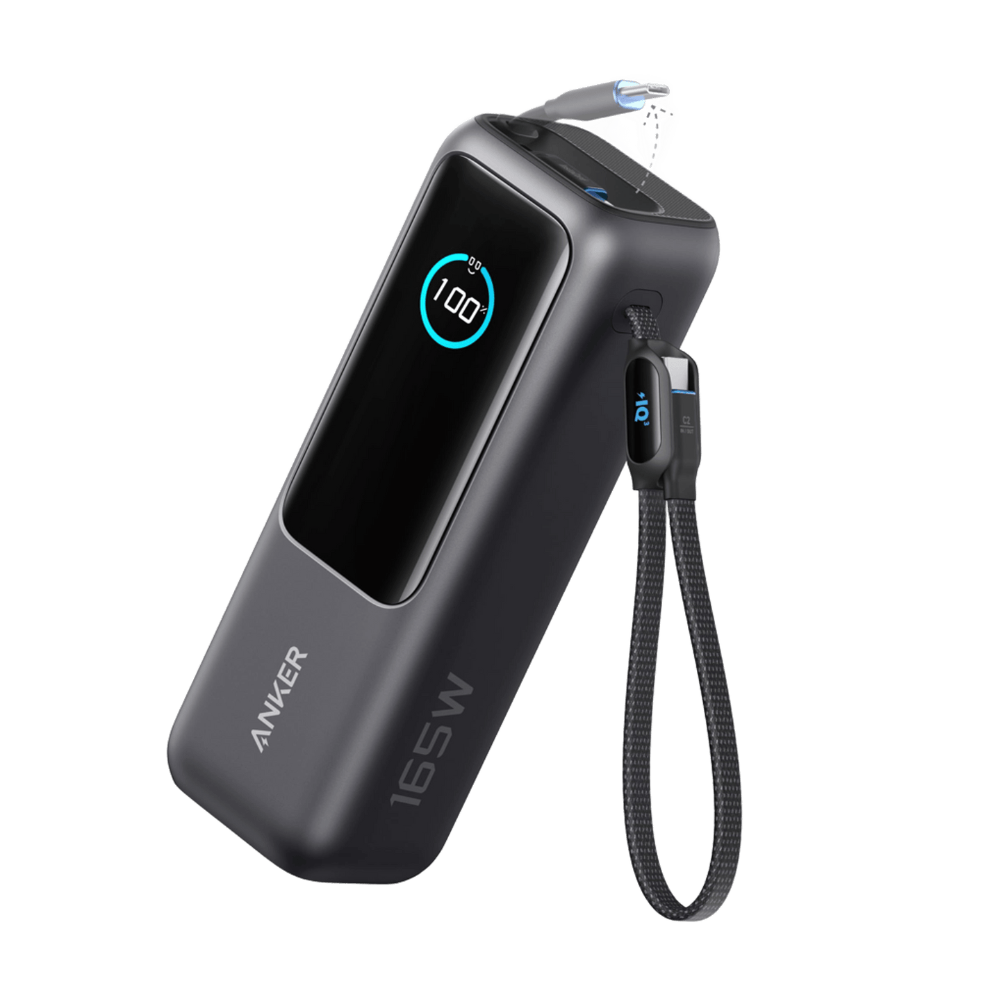 Anker Laptop Power Bank (25K, 165W, cavi integrati e retrattili)