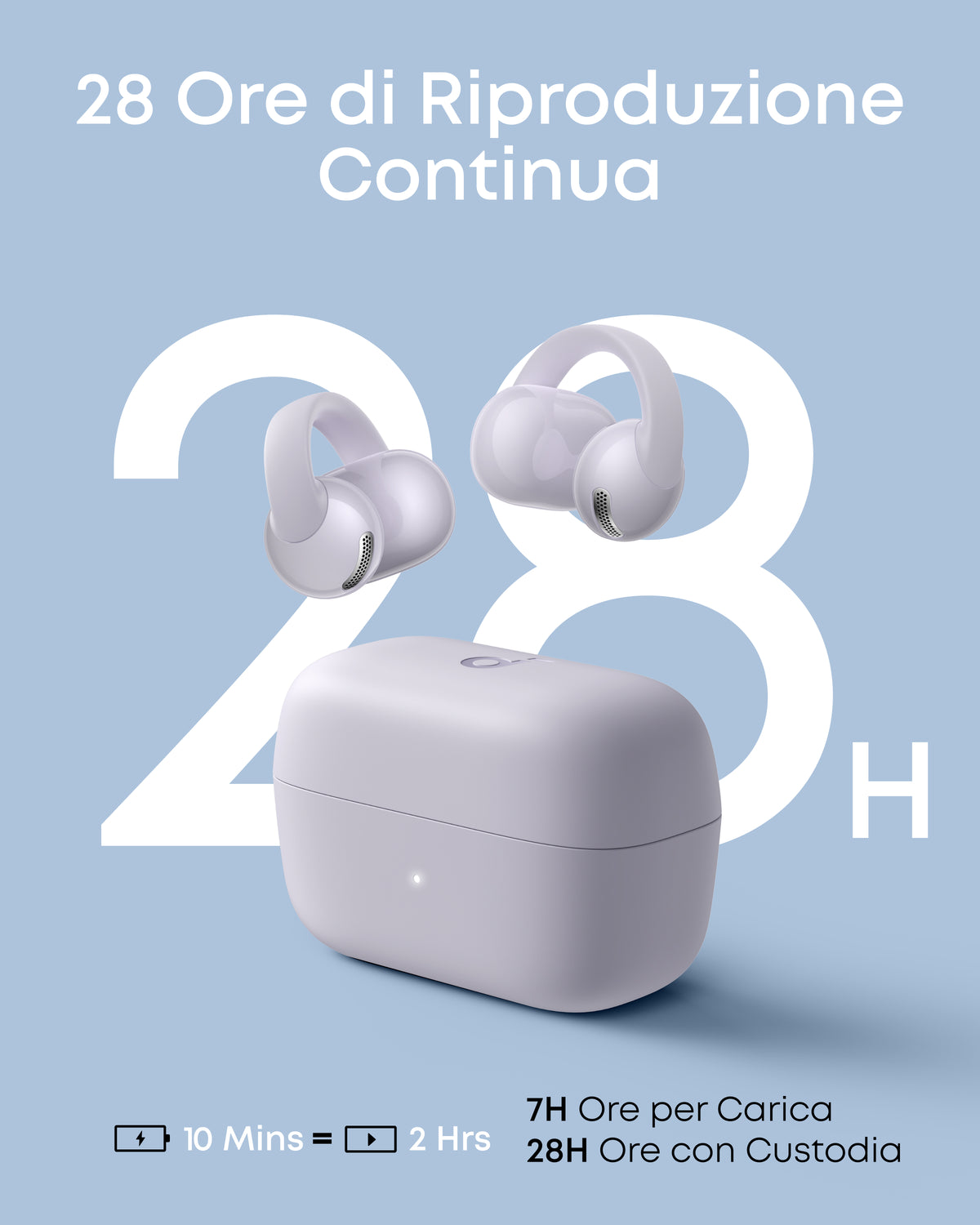 soundcore C50i | Auricolari open‑ear con bassi potenti