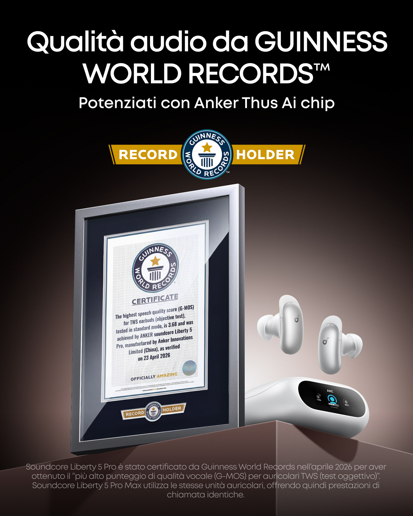 soundcore Liberty 5 Pro | Auricolari con cancellazione del rumore per chiamate nitide