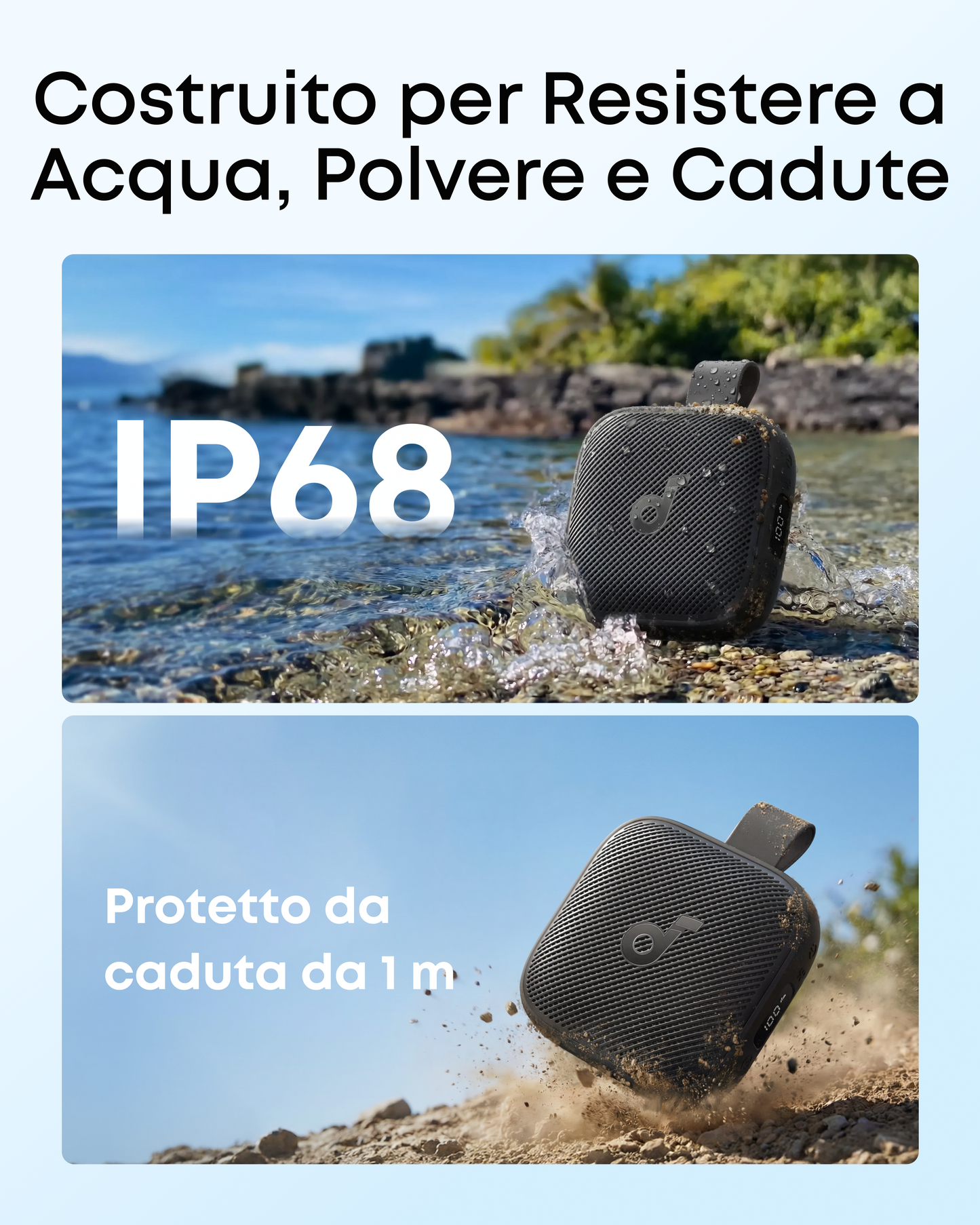 soundcore Boom Go 3i – Cassa Bluetooth portatile 15 W IP68