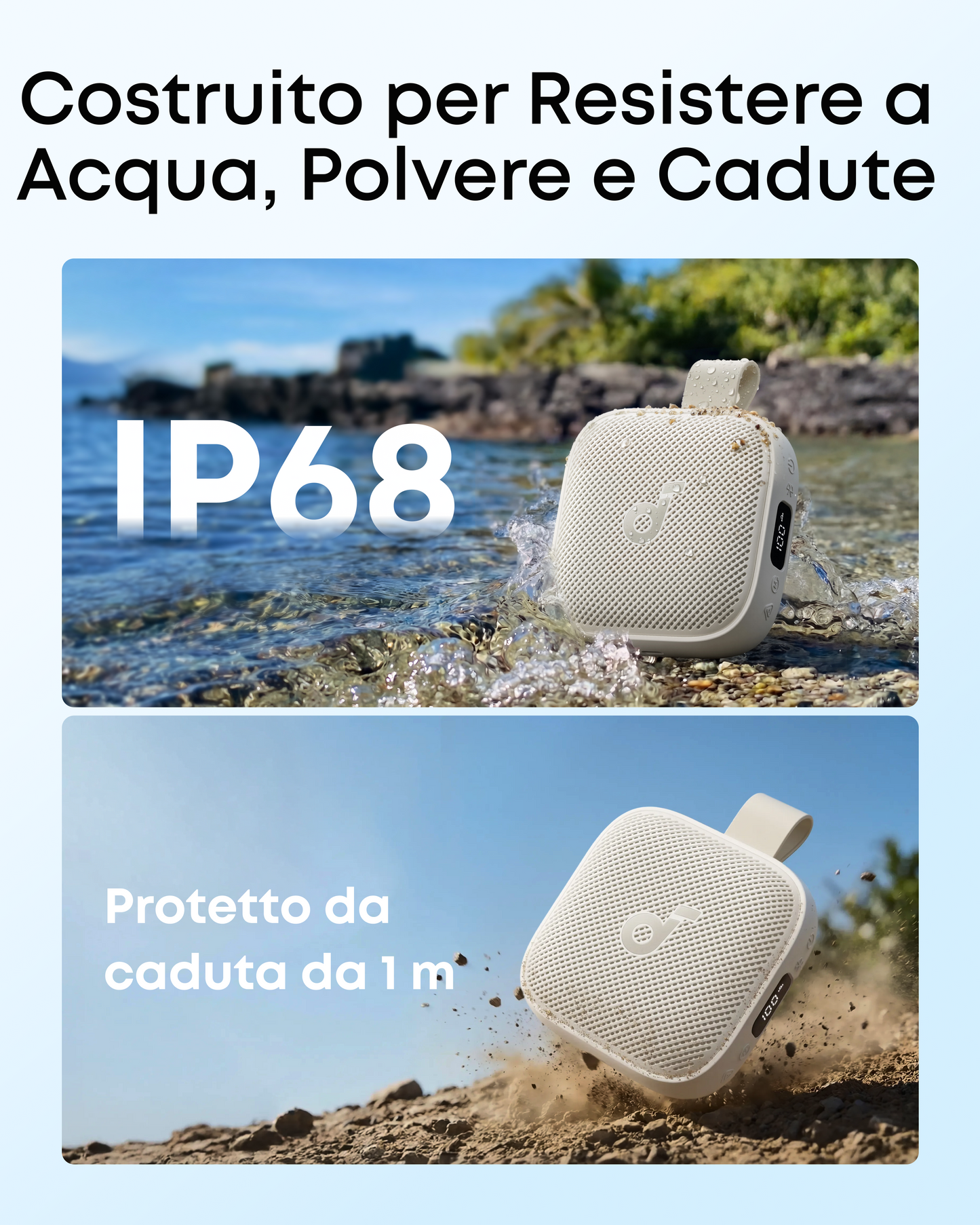 soundcore Boom Go 3i – Cassa Bluetooth portatile 15 W IP68