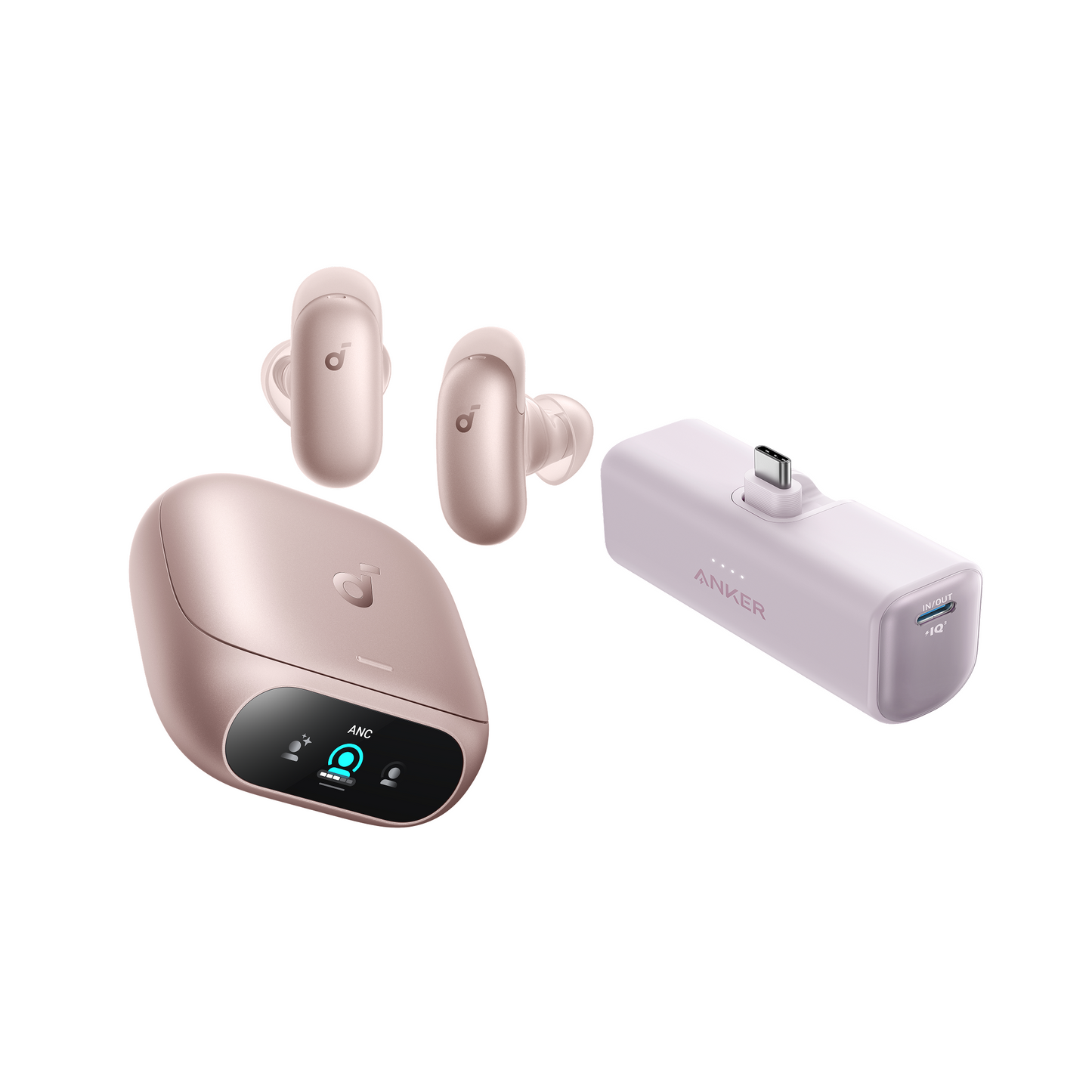 soundcore Liberty 5 Pro | Auricolari con cancellazione +Anker Nano Power Bank (22,5 W, connettore USB-C integrato)