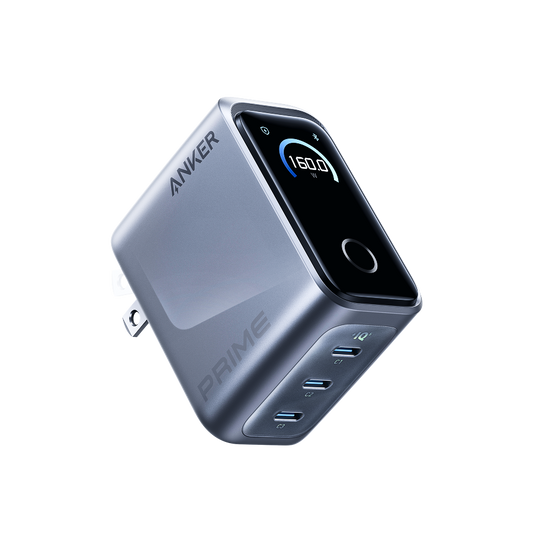 Anker Prime Caricatore (160W, 3 Porte, Display Intelligente)