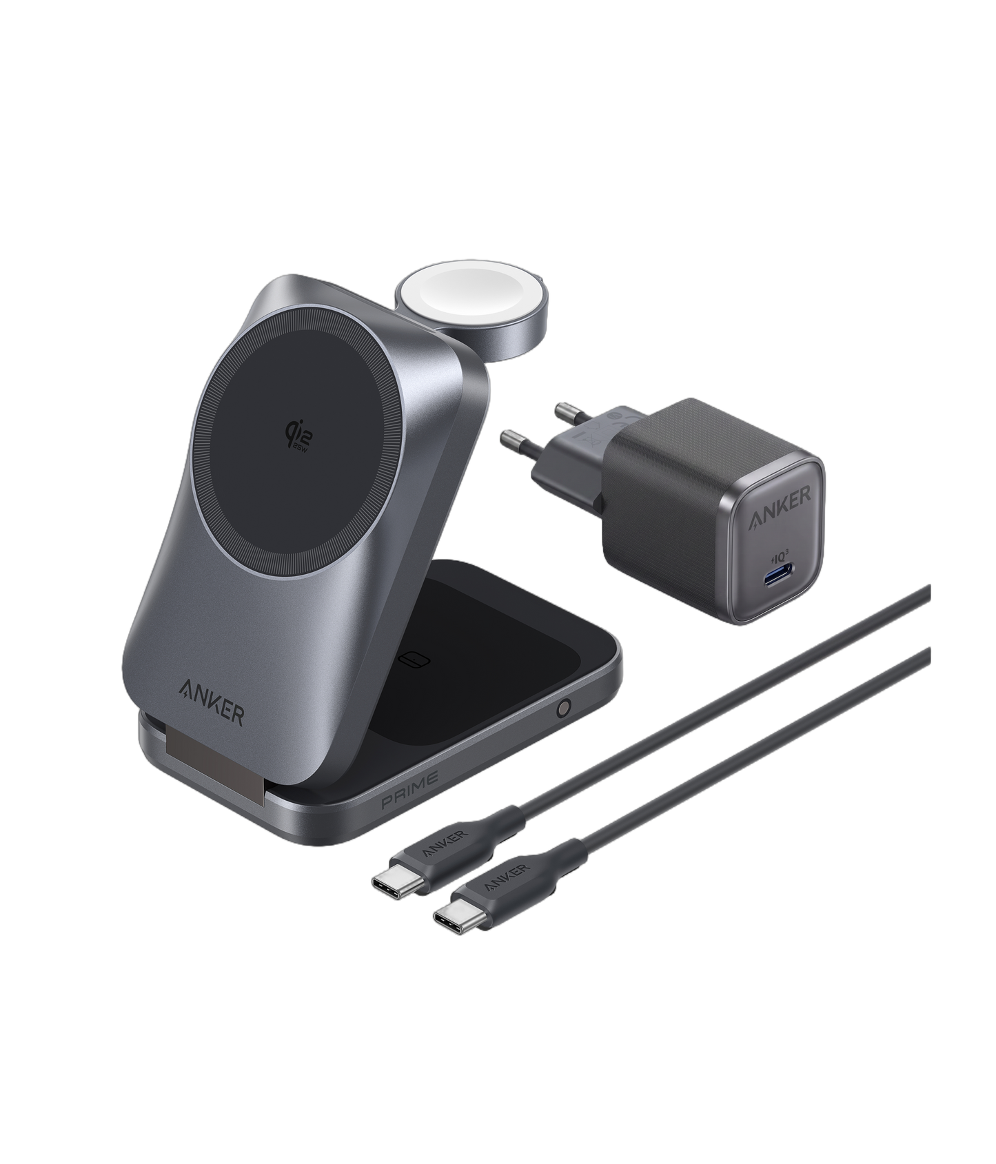 Anker Prime Stazione di ricarica wireless 3 in 1 (MagGo, AirCool, pieghevole)