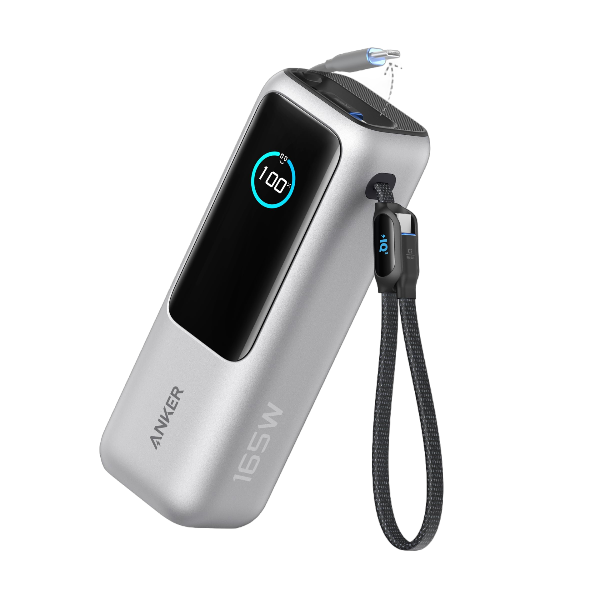 Anker Laptop Power Bank (25K, 165W, cavi integrati e retrattili)